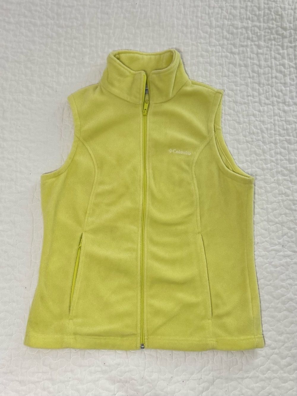 Columbia Women’s Bright Yellow Full-Zip Fleece Vest